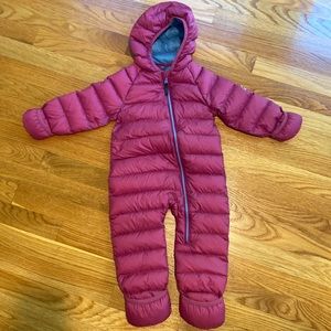 LL Bean Infants’ Ultralight 650 Down Bunting Size 12-18 months